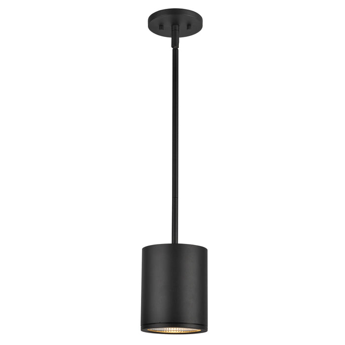 Nordic 6-in (5-in Dia.) Black Led Exterior Pendant | EP265106-BK