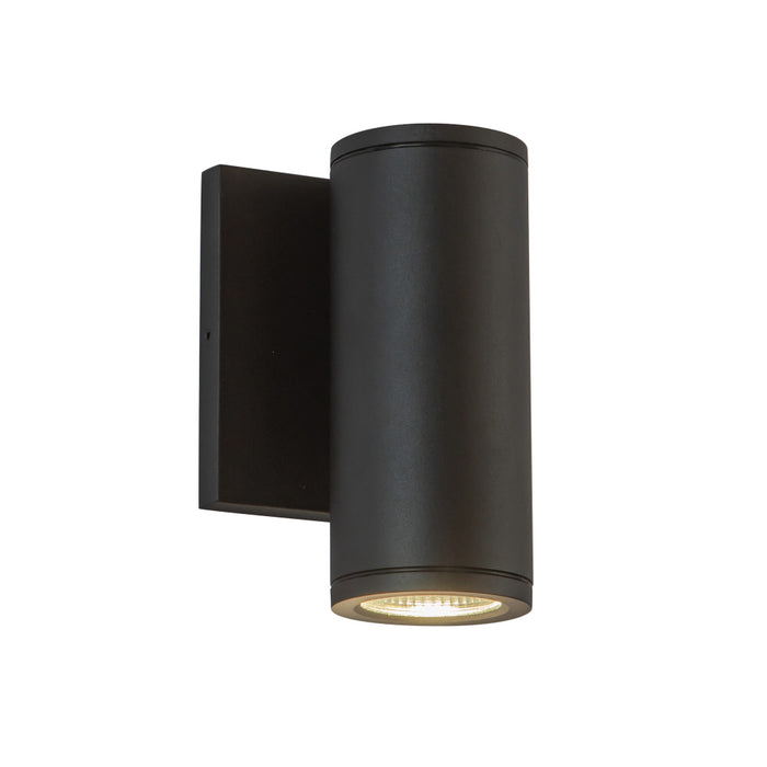 Nordic 6-in (2-in Dia.) Black Led Exterior Wall | EW262106-BK