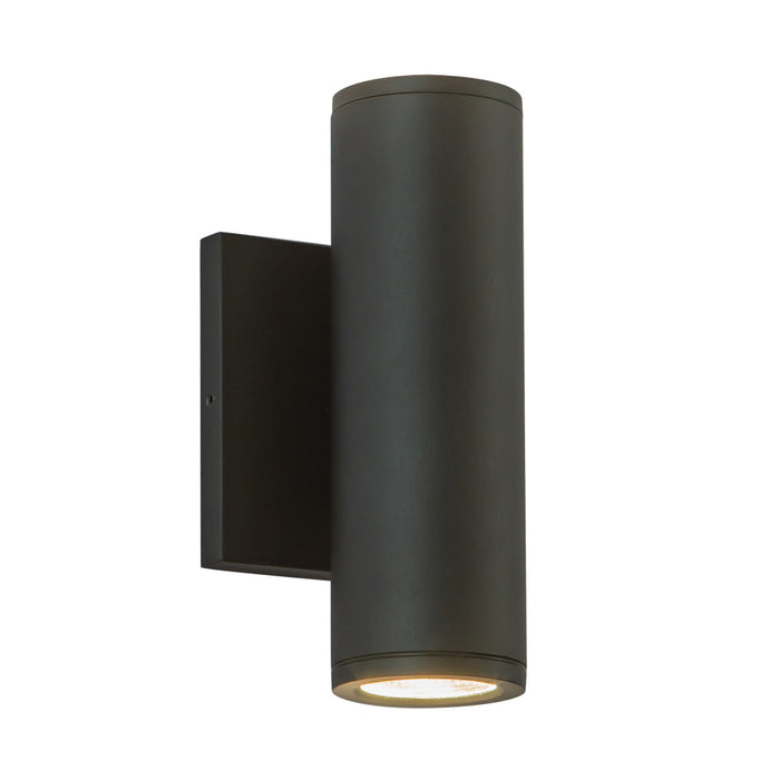 Nordic 8-in (2-in Dia.) Black Led Exterior Wall | EW262208-BK