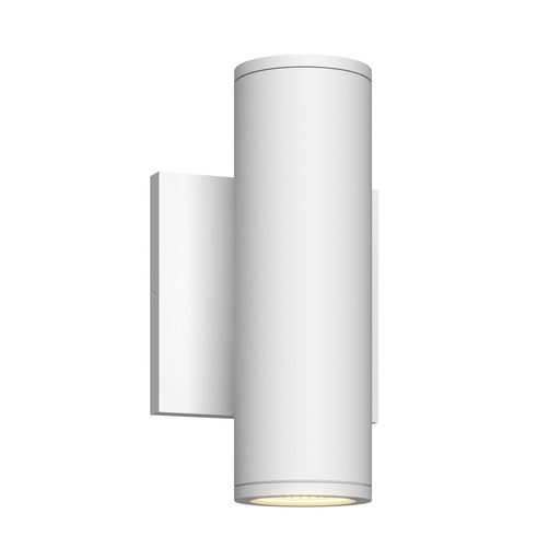 Nordic 8-in (2-in Dia.) White Led Exterior Wall | EW262208-WH