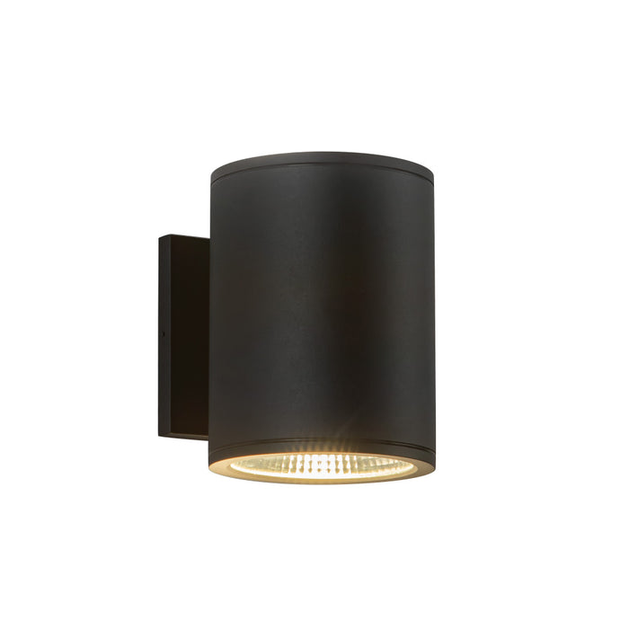 Nordic 6-in (5-in Dia.) Black Led Exterior Wall | EW265206-BK