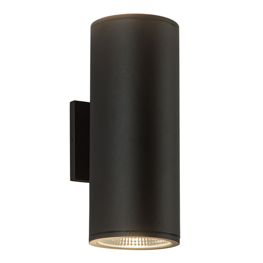 Nordic 12-in (5-in Dia.) Black Led Exterior Wall | EW265212-BK