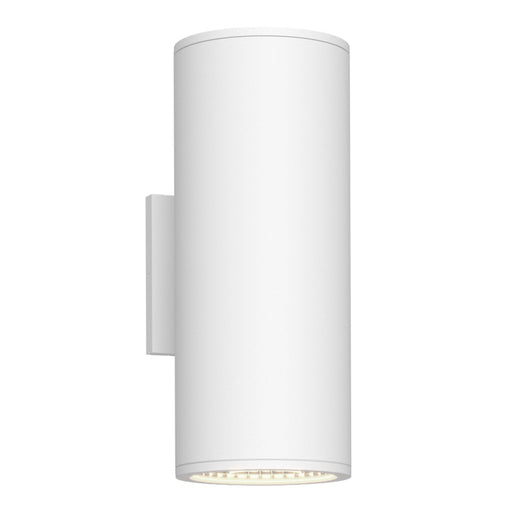 Nordic 12-in (5-in Dia.) White Led Exterior Wall | EW265212-WH