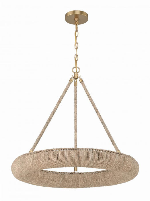 Crystorama Oakley 6 Light Soft Gold Chandelier