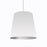 1lt Oversized Drum Pendant, Large - Wht/slv | OD-L-691
