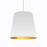 1lt Oversized Drum Pendant, Large - Wht/gld | OD-L-692