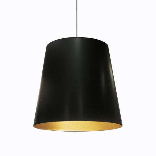 1lt Oversized Drum Pendant, Large - Blk/gld | OD-L-698