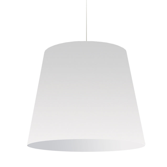 1lt Oversized Drum Pendant Large Wht Shade | OD-L-790