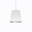 1lt Oversized Drum Pendant, Medium - Wht/slv | OD-M-691