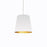 1lt Oversized Drum Pendant, Medium - Wht/gld | OD-M-692