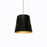 1lt Oversized Drum Pendant, Medium - Blk/gld | OD-M-698