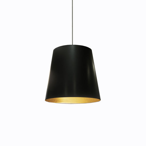 1lt Oversized Drum Pendant, Medium - Blk/gld | OD-M-698