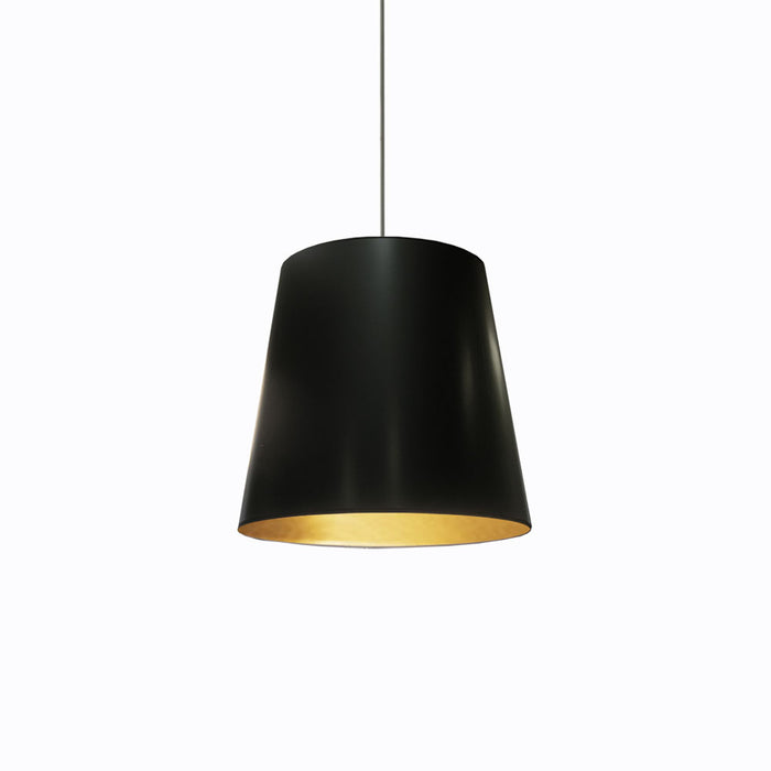 1lt Oversized Drum Pendant, Medium - Blk/gld | OD-M-698