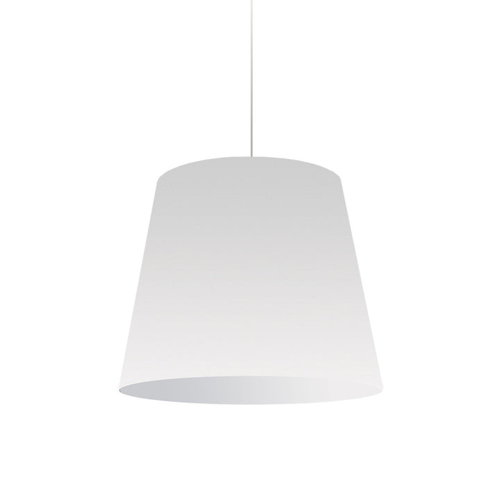1lt Oversized Drum Pendant Medium Wht Shade | OD-M-790