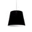 1lt Oversized Drum Pendant Medium Black Shade | OD-M-797