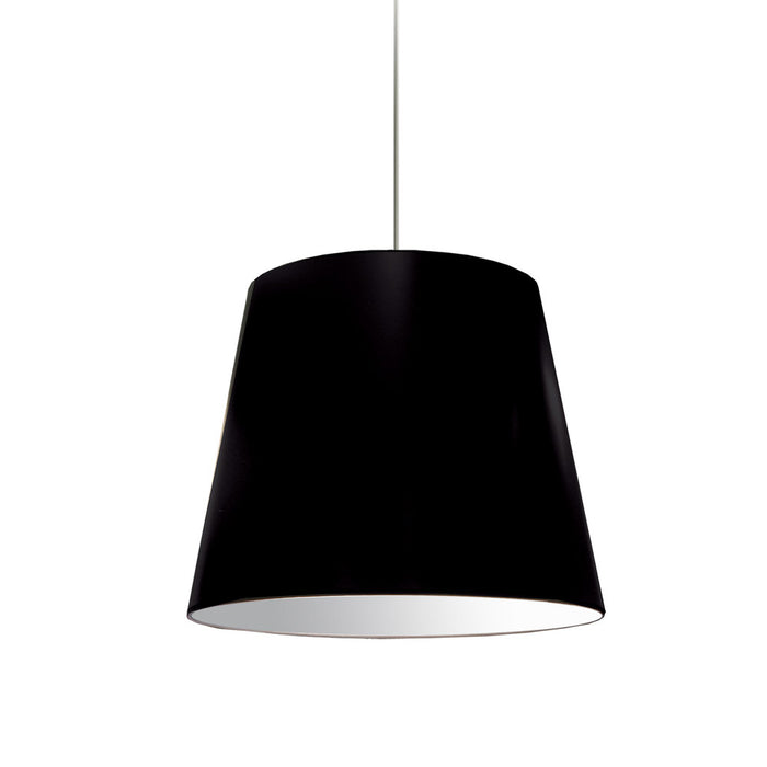 1lt Oversized Drum Pendant Medium Black Shade | OD-M-797