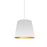 1lt Oversized Drum Pendant, Small - Wht/gld | OD-S-692