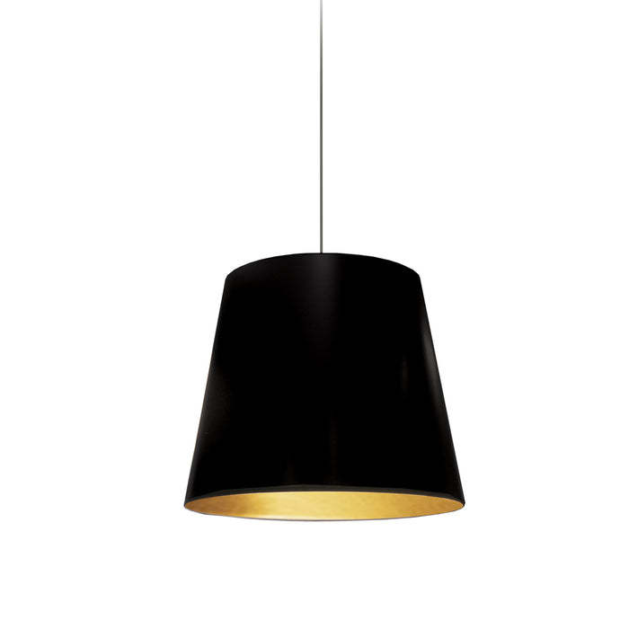 1lt Oversized Drum Pendant, Small - Blk/gld | OD-S-698