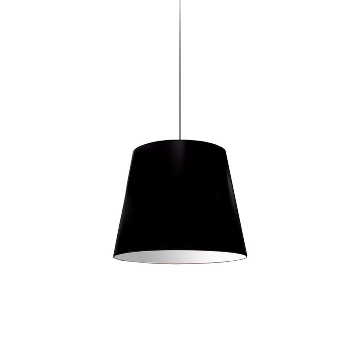 1lt Oversized Drum Pendant Small Black Shade | OD-S-797