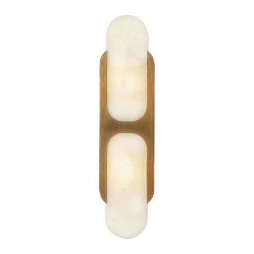 Odin 17-in Vintage Brass/alabaster Socket Wall Vanity | WV357217VBAR