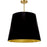 1lt Oversized Drum Pendant Large, Bk/gld Shade | ODR-L-698