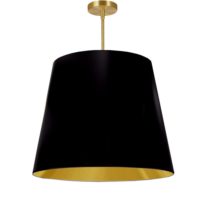 1lt Oversized Drum Pendant Large, Bk/gld Shade | ODR-L-698