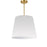 1lt Oversized Drum Pendant Medium, Wh Shade | ODR-M-790