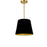 1lt Oversized Drum Pendant Small, Bk/gld Shade | ODR-S-698
