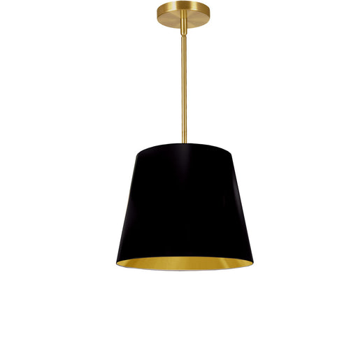1lt Oversized Drum Pendant Small, Bk/gld Shade | ODR-S-698