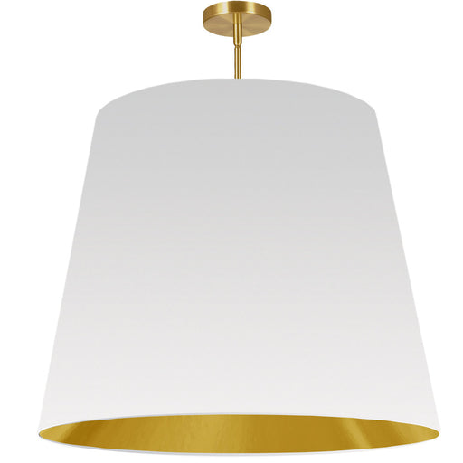 1lt Oversized Drum Pendant X-large, Wh/gld Shade | ODR-XL-692