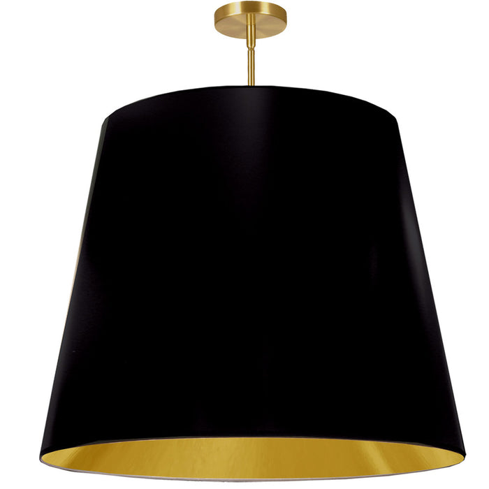 1lt Oversized Drum Pendant X-large, Bk/gld Shade | ODR-XL-698