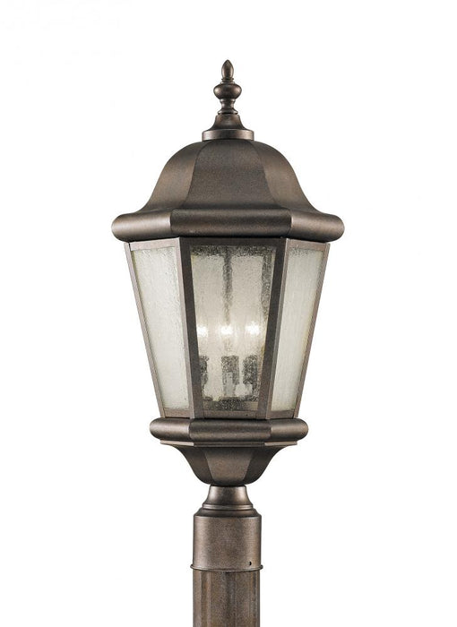 Martinsville Traditional 3-light Led Outdoor Exterior Post Lantern In Corinthian Bronze Finish With | OL5907EN/CB