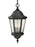 Generation Lighting Martinsville traditional 3-light LED outdoor exterior pendant lantern in black finish with clear see