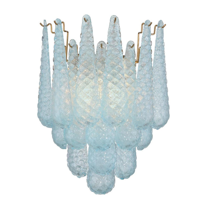 Ollie 2 Light Aged Brass Sconce | OLL-6002-AG-BL