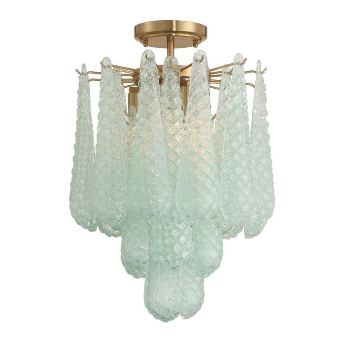 Ollie 4 Light Aged Brass Semi Flush Mount | OLL-6004-AG-GR_CEILING