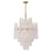 Ollie 16 Light Aged Brass Chandelier | OLL-6006-AG-CL