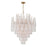 Ollie 21 Light Aged Brass Chandelier | OLL-6008-AG-CL