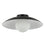1 Light Flush Mount, Matte Black W/ Opal Glass | OLV-151FH-MB