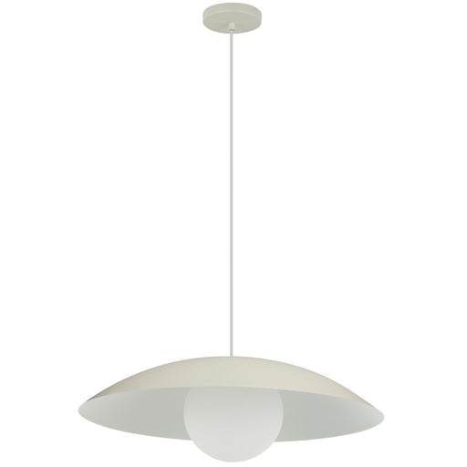 1 Light Pendant, Matte Beige W/ Opal Glass | OLV-151P-MBG