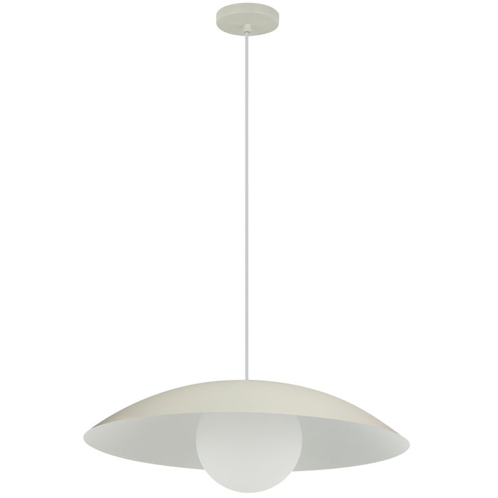 1 Light Pendant, Matte Beige W/ Opal Glass | OLV-151P-MBG