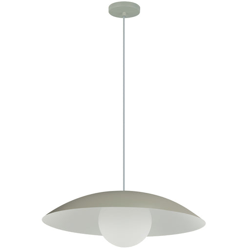 1 Light Pendant, Matte Linen W/ Opal Glass | OLV-151P-MLN