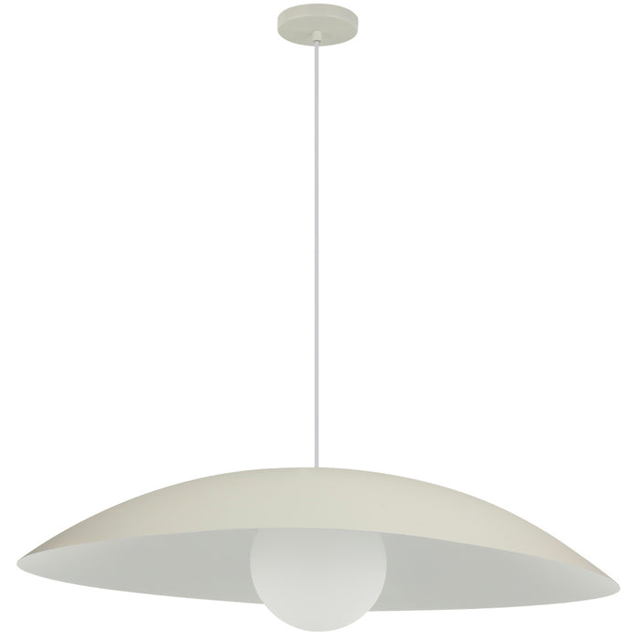 1 Light Pendant, Matte Beige W/ Opal Glass | OLV-241P-MBG