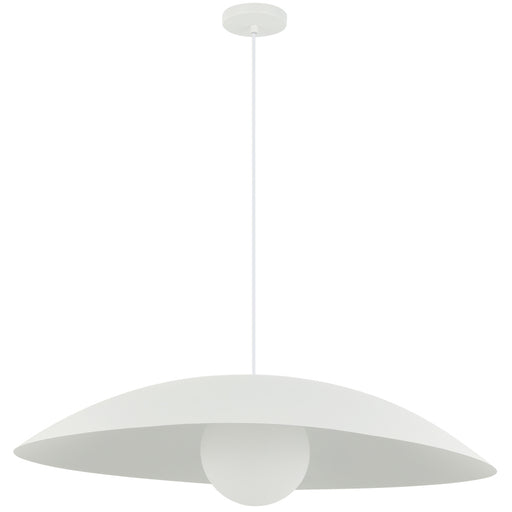1 Light Pendant, Matte White W/ Opal Glass | OLV-241P-MW