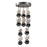 Alora Onyx 5 Head Polished Nickel LED Multi Pendant