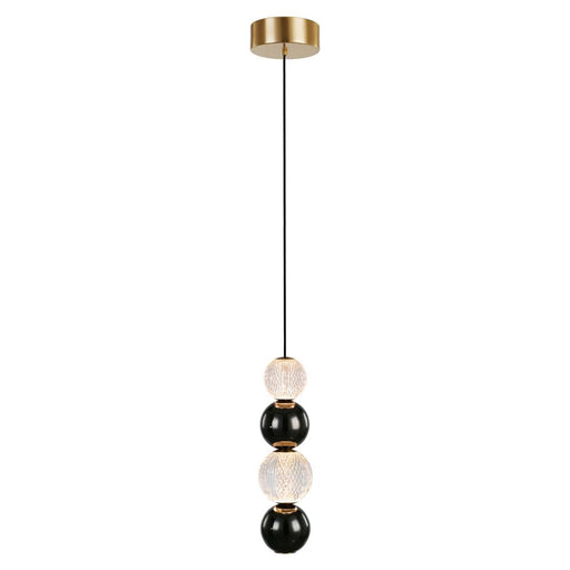 Onyx 5-in Natural Brass Led Pendant | PD321815NB
