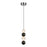 Alora Onyx 5-in Polished Nickel LED Pendant