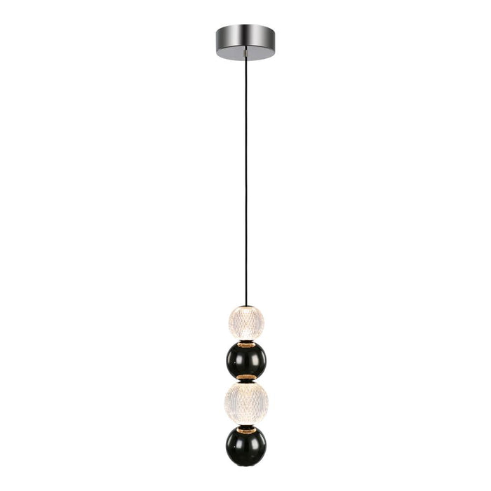 Onyx 5-in Polished Nickel Led Pendant | PD321815PN