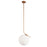 1lt Incandescent Pendant, Plated Gold Finish | ORN-141P-GLD
