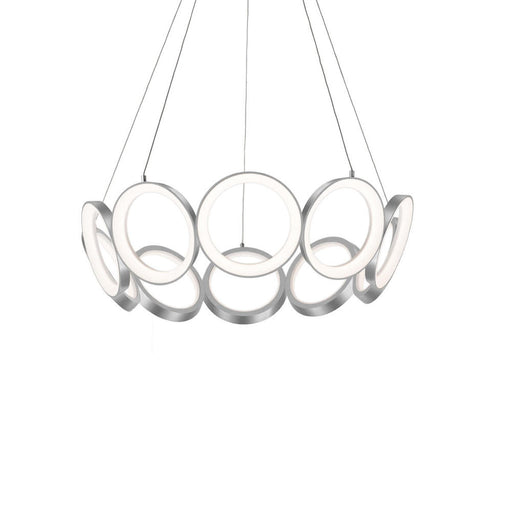 Kuzco Lighting Inc Oros 29-in Antique Silver LED Chandeliers