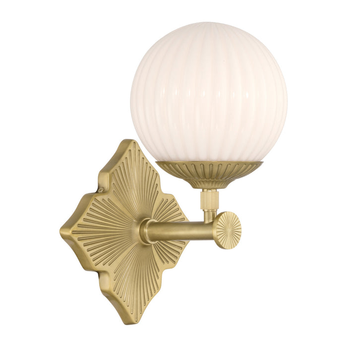 Orly 7.5'' Aged Brass Sconce | ORY-1001-AG-WH